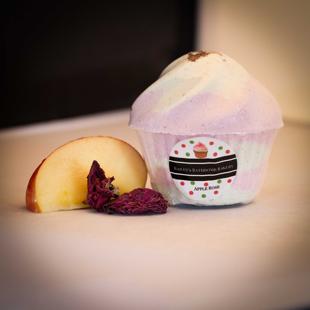 Apple Rose Cupcake Bath Bomb