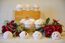 Load image into Gallery viewer, Rose Scented Cupcake Bath Bomb
