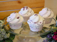 Load image into Gallery viewer, Rose Scented Cupcake Bath Bomb
