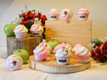 Load image into Gallery viewer, Apple Rose Cupcake Bath Bomb
