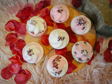 Load image into Gallery viewer, Strawberry Rose Cupcake Bath Bomb
