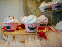 Load image into Gallery viewer, Strawberry Rose Cupcake Bath Bomb
